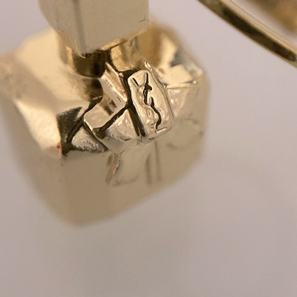Yves Saint Laurent Gold Eiffel Tower and Perfume Bottle Necklace - Picture 4 of 5